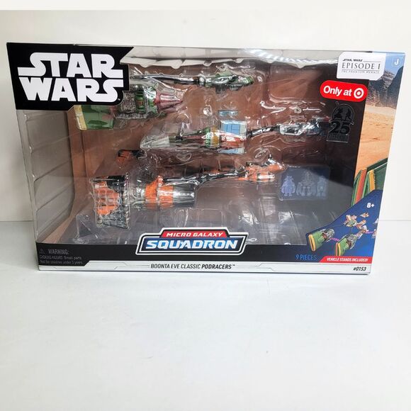 Star Wars Micro Galaxy Squadron BOONTA EVE CLASSIC PODRACERS #0153 - NEW - Picture 1 of 9